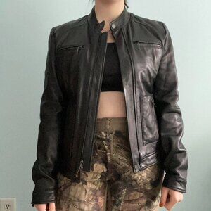 Calvin Klein Leather Jacket sz M